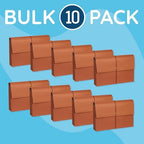 Blue Summit Supplies 10 Redrope Expanding File Wallets, Letter, 3.5" Brown - Image 5