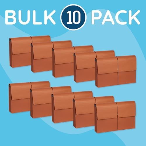 Blue Summit Supplies 10 Expanding Accordion File Wallets, Legal Size - Image 5