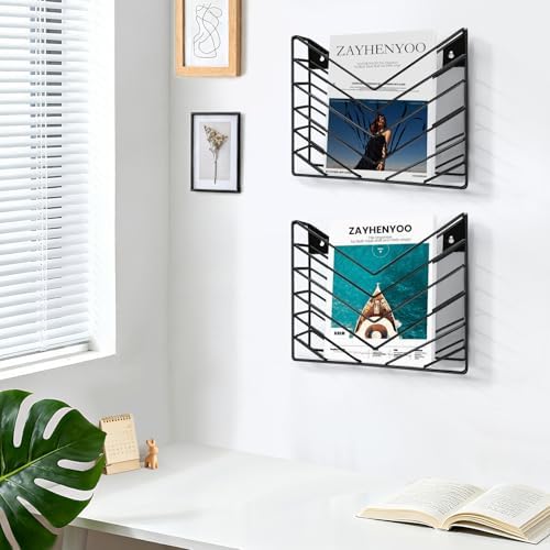 Wall Mounted Magazine Rack, Wall Mounted File Organizer - Image 4