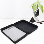 Welaxy 2pc Office desk drawer organizer tray documents Storage bin Charcoal - Image 2