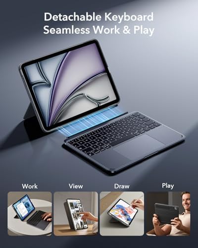 ESR for iPad Air 11 Inch Case with Keyboard M4/M3/M2, Multi-Angle Stand - Image 4