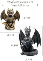 Stylor Fantasy Dragon Bookends Set of 2, Romantasy Bookish Gifts - Image 3