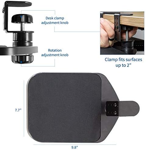 VIVO Black Clamp-on Mouse Pad Holder Platform, MOUNT-MS01A - Image 2