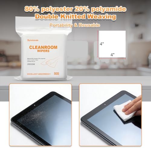Microfiber Cloths 4"x4"(400 Pcs,200GSM) - Image 3
