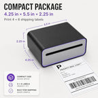 4x6 Thermal Shipping Label Printer, Bluetooth Wireless - Image 5