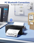 TATTMUSE Bluetooth Thermal Shipping Label Wireless 4x6 Label Printer - Image 4