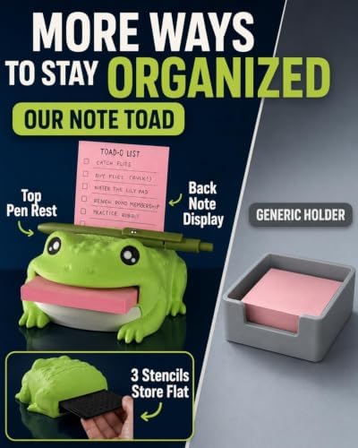 Note Toad Desk Organizer Sticky Holder For Three Inch Square Pads - Image 4