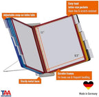 Durable Desktop Reference System, 10 Double-Sided Panels, Assorted Colors - Image 2