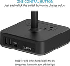KAFRI RGB Dual Headphone Stand with USB C Charger Desk Gaming Double Headset Holder Hanger Rack with 3 USB Charging Port and 2 Outlet - Suitable for Gamer Desktop Table Game Earphone Accessories Gift - Image 5