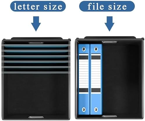 File Organizer Box with Lids, Collapsible File Folder Organizer - Image 4