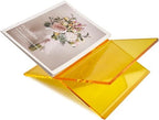Honygebia Gold Acrylic Book Stands - Cross Frame Acrylic Book Holder, Open Bookstand for Display and Reading, Suitable for Art, Bible, Cookbook, Easel, Magazine, Textbooks 12.5" x 9.5" x 5.5" - Image 2