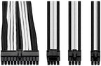 Thermaltake TtMod Sleeve Extension Power Supply Cable Kit ATX/EPS/8-pin PCI-E/6-pin PCI-E with Combs, White/Black AC-048-CN1NAN-A1 - Image 4