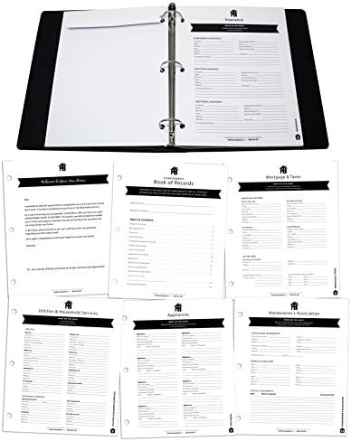 Homeowner's Book of Records Binder, Organize Household Receipts and Home Repair Record Keeping (Black - 2 Pack) - Image 4