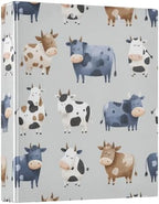Cute Cows 3 Ring Binders 1.5 Inch Clear View Three Ring Binders Versatile Binder for Work School Office Supply 1 Pack - Image 3