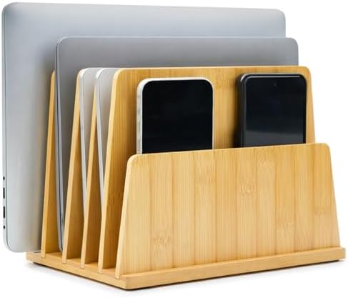 Unittype Bamboo Multi Device Organizer, 5 Slots by Unittype