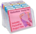 Ultimate Office Step UP File Desktop Organizer Plus 18 Color Poly Folders by UltimateOffice
