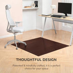Anji Mountain 60" x 48" Bamboo Office Chair Mat for Carpet & Hardwood Floor - Image 4