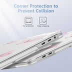 May Chen for MacBook Pro 16 inch A2141 2020 2019 Release, Screen Protector & Keyboard Cover Plastic Soft-Touch Case for MacBook Pro 16-inch with Touch Bar & Touch ID - Star Bows - Image 3