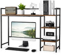 22" Desk Hutch for Computer Monitor - 3 Tier Wooden Shelf Organizer, Brown by Unknown