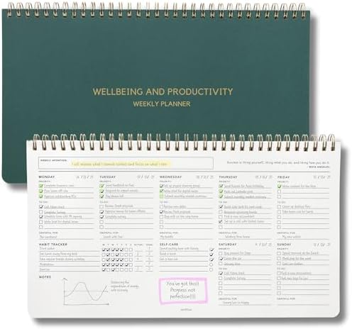 Zen & Flow - Undated Weekly Planner, Dashboard Desk Pad, To Do List Notepad, Productivity, Habit Tracker, Desk Notepad, Dashboard Planner by ZenFlow