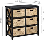 eHemco 3 Tier X-Side End Storage Cabinet, Black - Image 3
