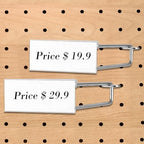 Thyle 100 Pcs Metal Scan Hook with Label Holder for 1/8 to 1/4 Pegboard, Peg Board Hooks with Price Tag, Pegboard Wall Accessories, Metal Hooks for Home Garage Retail Display Supplies (11 Inch) - Image 6