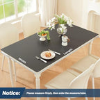 OstepDecor 24 x 72 in Black Table Protector 1.5mm Thick Plastic Table Cover - Image 2