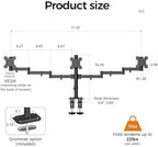 Suptek Triple LED LCD Monitor Desk Mount Heavy Duty Fully Adjustable Stand for 3 / Three Screens up to 27 inch (MD6463) - Image 5