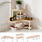 Golener Countertop Shelf, Kitchen Counter Organizer, Adjustable, Stackable by Golener