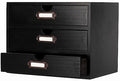 Small Wooden Drawers Wooden Box with Drawer Black by PACKGILO