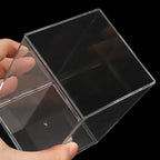 21 Pack Clear Square Acrylic Pen Holder, Square Makeup Brush Holder, Desktop Pencil Cup for Toothbrush, Straw, Makeup Brush, Office School Home Supplies - Image 4