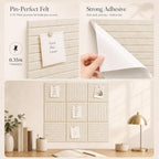 Stripe Felt Bulletin Board Tiles, Cork Board Alternative 48 x 36 in - Image 3