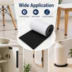 Felt Furniture Pads Self Adhesive Felt Tape for Hardwood Floors (Black, 5"x120") - Image 7