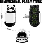Cute Panda Magnetic Pen Holder, Strong Magnet for Glass Whiteboard, Refrigerator & Locker - 4 Pack Marker Organizer, Dry Erase Marker Holder for School, Home & Office (Black/White) - Image 3