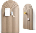 Large Arched Felt Bulletin Board 47.2''×25.5'', Taupe by FLUXYNARA