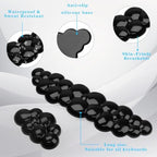 Gel Cloud Keyboard and Mouse Wrist Rest, Cute Wrist Support and Arm Support Keyboard Rest for Keyboard and Mouse Typing Pain Relief，Suitable for Office/Computer/Laptop/Gaming (Transparent Black) - Image 4