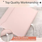 E NET-CASE Case for Kindle Scribe 10.2 inch(2024/2022 Release),Premium PU Leather with Card Slot and Pen Holder and Auto Sleep/Wake,Shoulder Strap Cover for 10.2" Kindle (Rose Gold) - Image 5