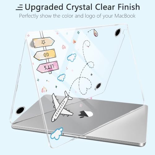 Case for MacBook Air 13 inch Case 2026, Travel Airplane - Image 4