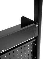 Desk Pegboard, Clamp On Desk Organizer Shelf, Desktop Bookshelf Storage Shelves, Privacy Panel for Home Office Dorm Gaming Desk, Carbon Steel, 39.4" x 37.4", Black - Image 7