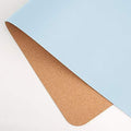 Ruby Lil Natural Cork & Leather Office Desk Mat, Dual Use Desk Matt for Desktop,Ultra Thin Waterproof PU Leather Mouse Pad,Working for Home Accessories,Light Blue,24"x 12" by RubyLil