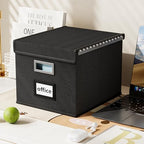 File Organizer Box with Lids, Collapsible File Folder Organizer - Image 6