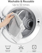 Fantasticlean Microfiber Cleaning Cloth Roll- 75 Sheets, 12" x 12" (White) - Image 6