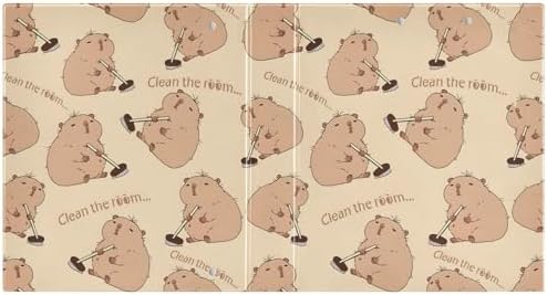 JIPONI 3 Ring Binder Capybara Funny 1 Inch Round Binders for Men Women Students, Cute File Organizer for Office Home School - Image 2