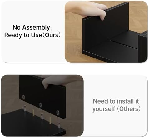 Dual Monitor Stand with USB Ports Wood Monitor Stand Riser with Drawer - Image 6
