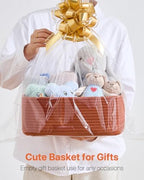 KALLAX Small Woven Storage Basket for Organizing, 13.5x9.5x5 inches, 3 Pack - Image 7