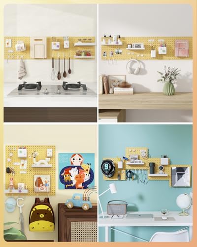 Metal Pegboard Combination Kit 4 Pack Peg Board and 26 Accessories - Image 5