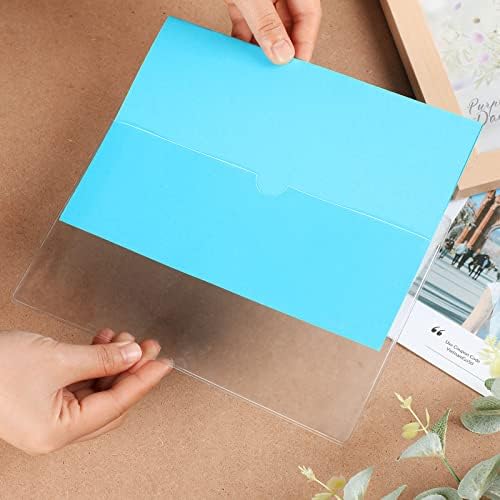 Outus 200 Pack 5 x 8.4 Inch Self Adhesive Label Pockets Bin Labels - Image 3