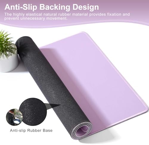 Light Pink Mouse Pad, Keyboard and Mouse Mat XXXXL 39.4” x 19.7” - Image 5