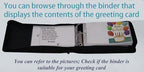 Greeting Card Organizer & Storage,Christmas Card Book,120 Sleeve - Image 3