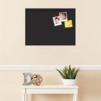 PinPix 28x20 inch Cork Bulletin Board. This Decorative Framed Pin Board Comes with Diamond Pattern in Black Design and Satin Black. Ideal for Home, Office Decor or School (PinPix-120) - Image 3